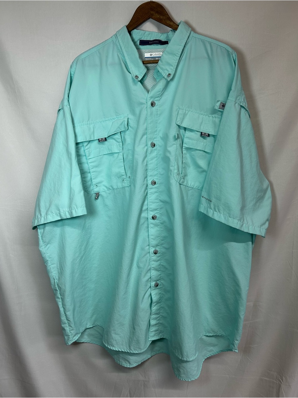 Columbia Sportswear PFG modern Bahama fishing shirt men’s 3x Mint Green